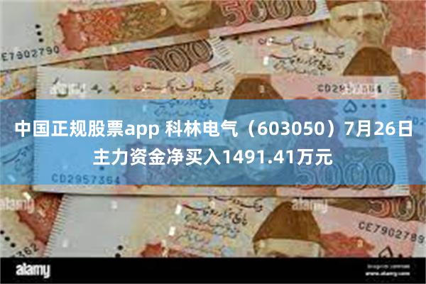 中国正规股票app 科林电气（603050）7月26日主力资