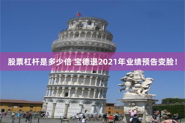 股票杠杆是多少倍 宝德退2021年业绩预告变脸！