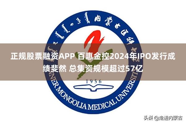 正规股票融资APP 百惠金控2024年IPO发行成绩斐然 总